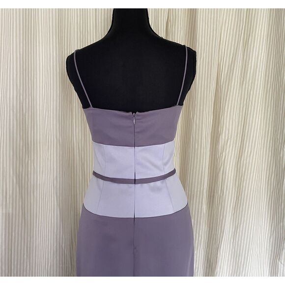 Vintage Prom Dress David's Bridal Purple Bridesmaid Formal Ball Gown Size 8 - Picture 5 of 8